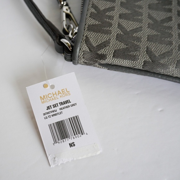 Michael Kors Jet Set Travel TZ Wristlet Grey - Picture 8 of 8